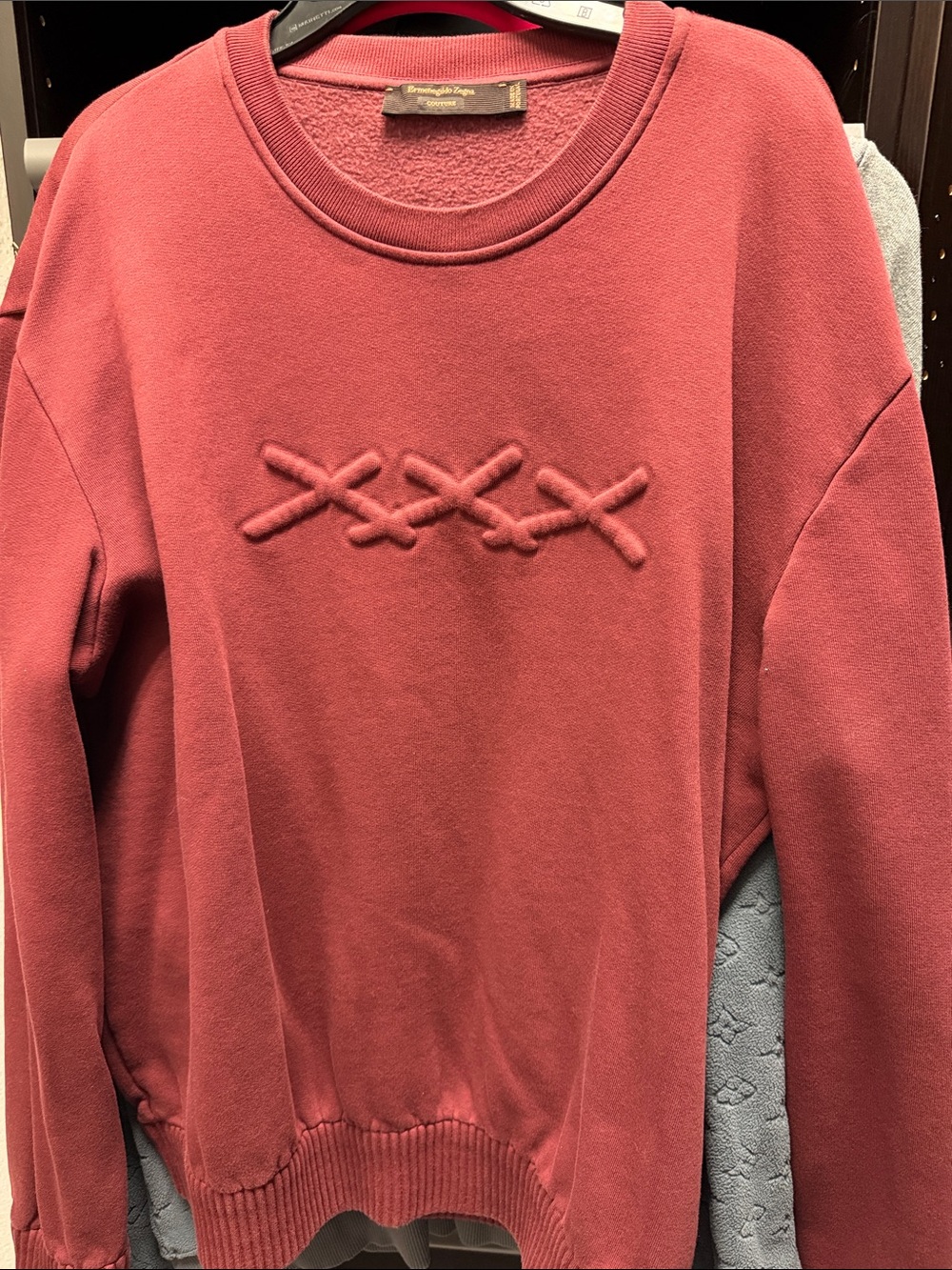Ermenegildo Zegna Women's Rose Crewneck Sweater with Raised Stitch Detail